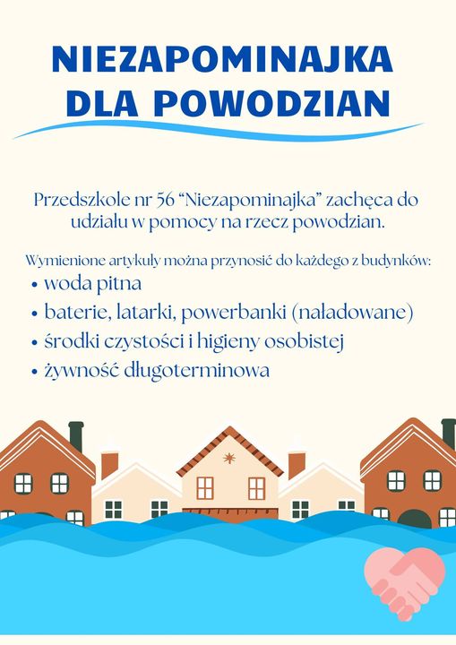 Niezapominajka dla powodzian.