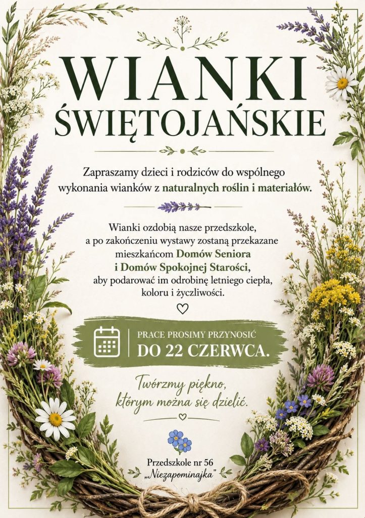 Wianki Świętojańskie – zaproszenie do wspólnej zabawy.